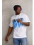 Unisex Oversize Kolye Dahil T-Shirt - Beyaz 4
