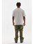 Unisex Baskılı Oversize T-Shirt - Gri 2