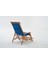 Most Sunbed Şezlong Su Bazlı %100 Ağaç Outdoor Lacivert Kumaş Silikon Dolgu(Evinize Teslim) Lacivert 3