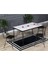 Arya 4 Kişilik 80X120 Yemek Masası Takımı-Mutfak Masası Takımı- Düz Beyaz Oval Kenar 1