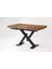 Kütük Masa ve Ameri̇kan Sedef Sandalye Cevi̇z 130 x 80 cm 2