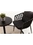 Rapunzel Bahçe Balkon Bistro Set Antrasit 5