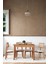 Bohem Natural Ahşap Masa Sandalye Takımı 80X120 1
