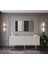 Capella Mdf 5 Kapaklı Raflı Ahşap Ayaklı 200 cm Konsol (200X80X40 Cm) Kumtaşı 1