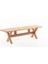 Focus 180X45 Iroko Ahşap Bank Mutfak Salon Bank Ağaç Sandalye 1