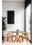 Serwood Natural Ahşap Masa Sandalye Takımı 90X90 1