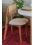 Mirla Oval Ahsap Natural Masa Sandalye Takımı 80X130 3
