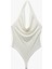 Yeni Sezon Degaje Yaka Kolsuz Slim Fit Bluz 3