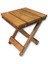 Ahşap Katlanır Tabure 1 Adet 30 cm x 36 Xm 2