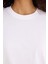 Oversize Geniş Kalıp Bisiklet Yaka Basic Düz Penye Kısa Kollu Tişört C0099AX25AU 5