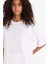 Oversize Geniş Kalıp Bisiklet Yaka Basic Düz Penye Kısa Kollu Tişört C0099AX25AU 4