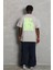 Unisex Oversize Baskılı Bisiklet Yaka T-Shirt - Gri 4