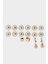 Kadın 6'lı Gold Küpe F5985AXNS 3