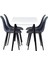 Vilinze Eames Sandalye Avanos Ahşap Mutfak Masası Takımı - 70X120 cm 2
