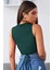 Özel Kadın Yeşil Çapraz Bağlamalı Crop Top Büstiyer Fırsat!!! 4