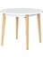 Vilinze Eames Sandalye Avanos Yuvarlak Ahşap Mutfak Masası Takımı - 90X90 cm 4