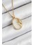 Zirkon Taşlı Yarım Güneş Model Gold Renk Kadın Kolye - EBJ250711W36510 1
