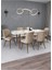 Yemek Masası Masa Sandalye Takımı Salon Masası Açılabilir 6 Kişilik (Efes-Krem Sandalye) 1
