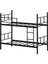 Ranza 90X200 cm Defne Ranza, Metal Ranza, Ayrılabilir, Siyah 2