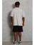Unisex Oversize Düz Bisiklet Yaka T-Shirt - Gri 1