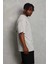 Unisex Oversize Düz Bisiklet Yaka T-Shirt - Gri 2
