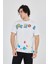 Erkek Baskılı Penye T-Shirt - Beyaz 4