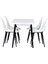 Vilinze Eames Sandalye Avanos Ahşap Mutfak Masası Takımı - 70X120 cm 2