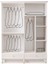 Kuğu Gardırop - Mdf - Aytaşı - 160X60X220CM - 4 Kapaklı 2