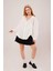 Basic Oversize Beyaz Gömlek 1