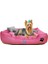 Ultrasoft Orta Irk Kedi Köpek Yatağı Yıkanabilir Yüksek Kaliteli Kumaş - 50 x 70 cm - Pembe 1