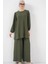 Ayrobin Tunik Pantolon Alt Üst Takım 6712 - Haki 3