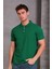 Erkek Slim Fit Pamuklu Yumuşak Doku Nefes Alan Kumaş Yakalı Tişört 2