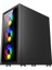 Ontech - 1st Player Ar7-G Siyah 750W 80+ Sılver Atx 3.1 Argb 4X12CM Fan Temperli Cam USB 3.0 Atx Kasa 3