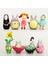 9 Parçalı Set Komşum Totoro Yüzü Olmayan Adam Ayçiçeği Kedi Bebek Bebek Bebek Süsleme Bebek (Yurt Dışından) 1