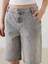 Bermuda Fit Kadın Jean Şort (S5) 3