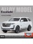 1:24 Cadillac Escalade Suv Alaşım Araba Döküm Metal Modeli Ses ve Işık Masaüstü Koleksiyonu Dekoratif Hediye Boys Ekran Süsleme (Yurt Dışından) 1