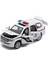 1:32 Toyota Cruiser Polis Suv Alaşım Araba Diecast Metal Modeli Ses ve Işık Oyuncak Bilgisayar Masaüstü Süsler Hediye Arkadaş Boys Için (Yurt Dışından) 1