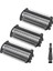 Philips BG2000/40, BG5025, BG7030, BG7040, BG2030, BG2040 Için 3 Paket BG2000 Yedek Başlıkları - Islak Kuru Kullanım Folyo Başlıkları (Yurt Dışından) 1