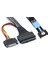 Gen5 Mcıo Slimline SFF-8654 4ı - Sas 8639 U.2 Adaptör Kablosu + 15P Sata Güç Kablosu Dönüştürücü Tel Kordon 0,5 M (Yurt Dışından) 5