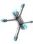 Mark4 7 Inç 295MM Quadcopter Çerçeve Kiti 5mm Kol, 7 Inç Fpv Serbest Stil ve Rc Yarış Drone'u Için Mavi Baskı ile (Yurt Dışından) 5