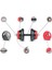 22 kg Grip Plate Multifonksiyonel Turuncu Siyah Halter Seti ve Dambıl Seti 5