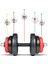 22 kg Grip Plate Multifonksiyonel Turuncu Siyah Halter Seti ve Dambıl Seti 6