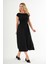 Alexandergardı Kısa Kollu Midi Boy Siyah Elbise 1