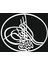 16X14 cm Beyaz Renkli Osmanlı Tuğrası Sticker Laptop Kask Araba Motor Defter Sticker 1