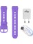 Wiky Watch 5 Plus Kasa Kordon Mor Set + Adaptör & Şarj Kablosu 4