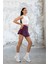 Spor Şortlu Mini Etek Fitness Yüksek Bel 490 3