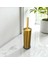 Mat Gold Klozet Fırçası Fırçalanmış Altın Renk Banyo Klozet Fırçası 1