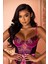 8427 Premium Kalp Desenli Babydoll Takım Gecelik Fantezi Takım 3