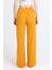 Orange Geniş Paça Dökümlü Bürümcük Kumaş Pantolon 326 5