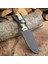 Av Bıçağı 28 cm - Geyik Boynuzu Sap - 3 Hilal Desen 2